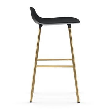 Form barstol messingben - Sort - Normann Copenhagen