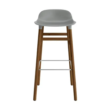Form barstol valnøddeben 75 cm - grå - Normann Copenhagen
