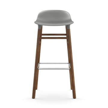 Form barstol valnøddeben 75 cm - grå - Normann Copenhagen