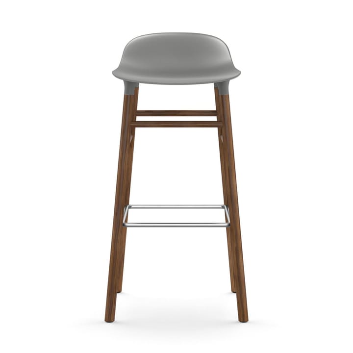 Form barstol valnøddeben 75 cm, grå Normann Copenhagen