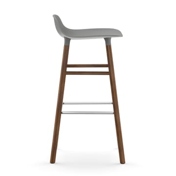 Form barstol valnøddeben 75 cm - grå - Normann Copenhagen