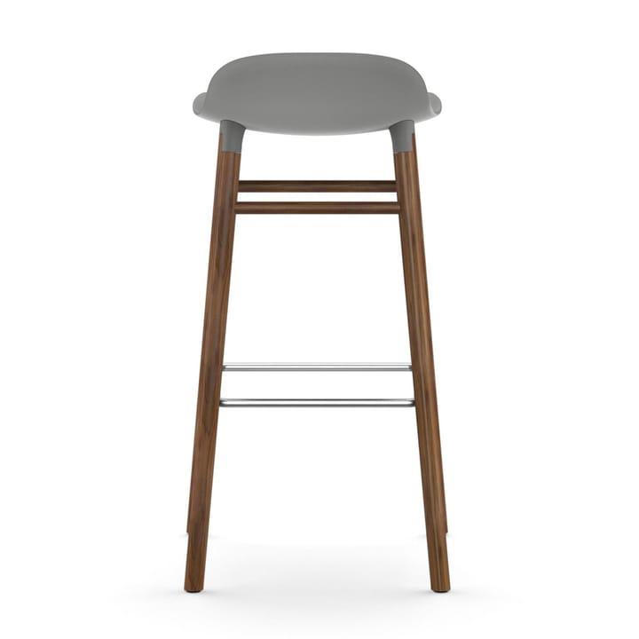 Form barstol valnøddeben 75 cm, grå Normann Copenhagen