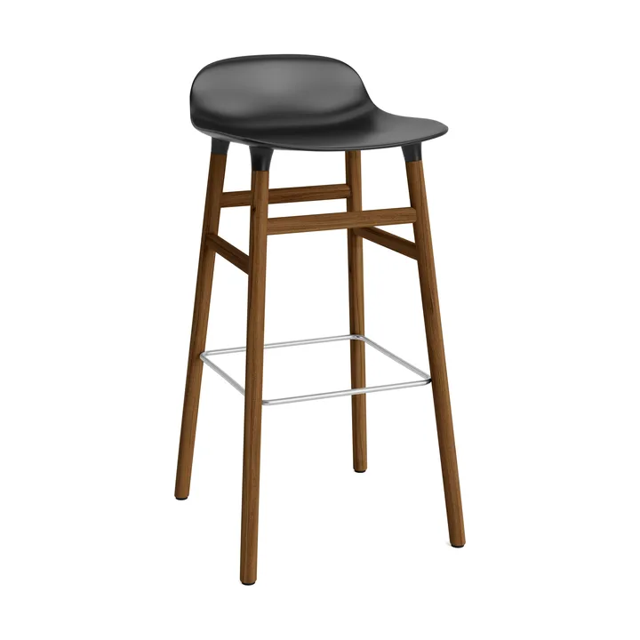 Form barstol valnøddeben 75 cm - sort - Normann Copenhagen
