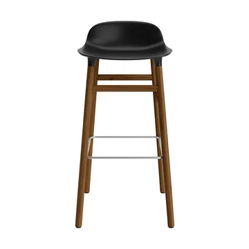 Form barstol valnøddeben 75 cm - sort - Normann Copenhagen