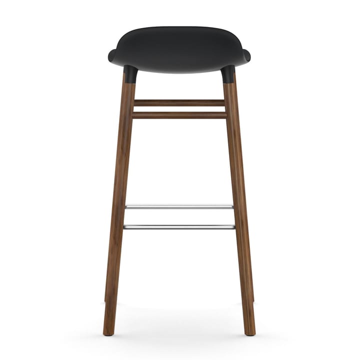 Form barstol valnøddeben 75 cm, sort Normann Copenhagen