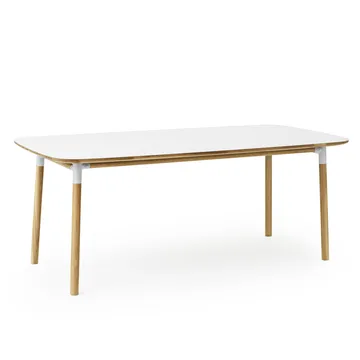 Form bord 95x200 cm - hvid - Normann Copenhagen