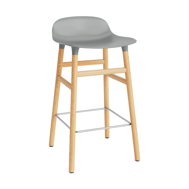 Form Chair barstol egeben - grå - Normann Copenhagen