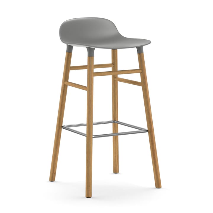 Form Chair barstol egeben - grå - Normann Copenhagen