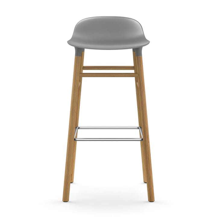 Form Chair barstol egeben - grå - Normann Copenhagen