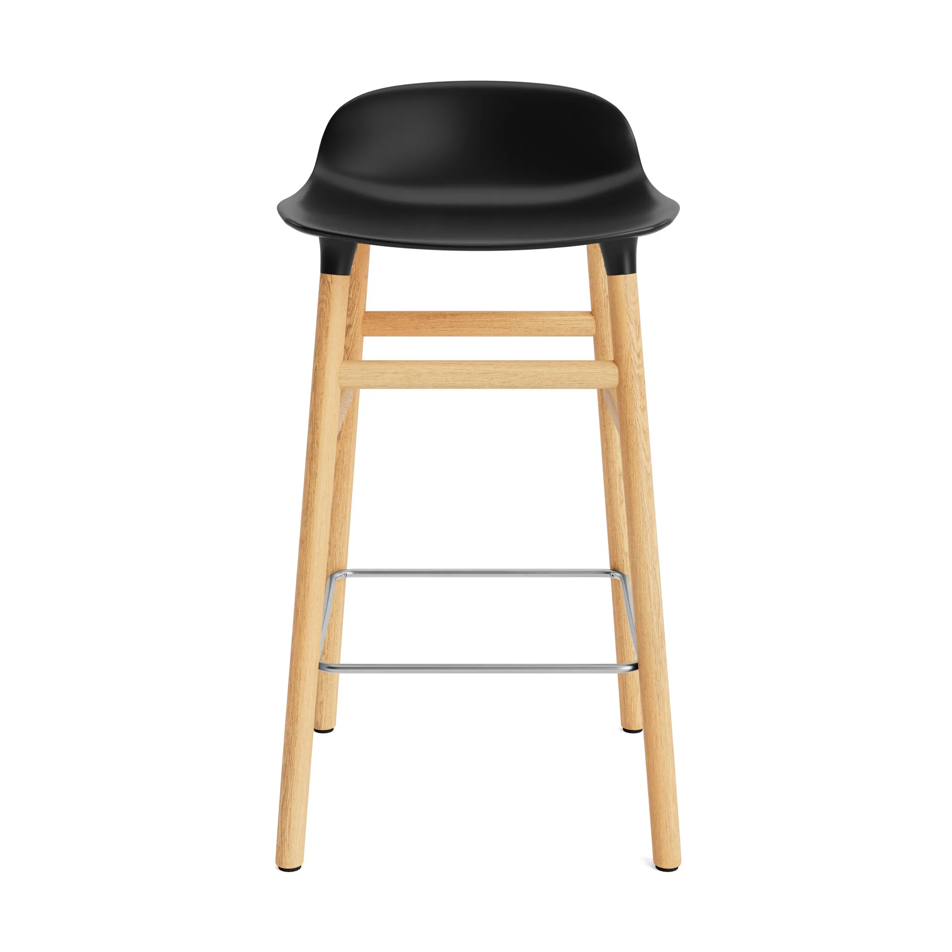 Form Chair barstol egeben, sort Normann Copenhagen