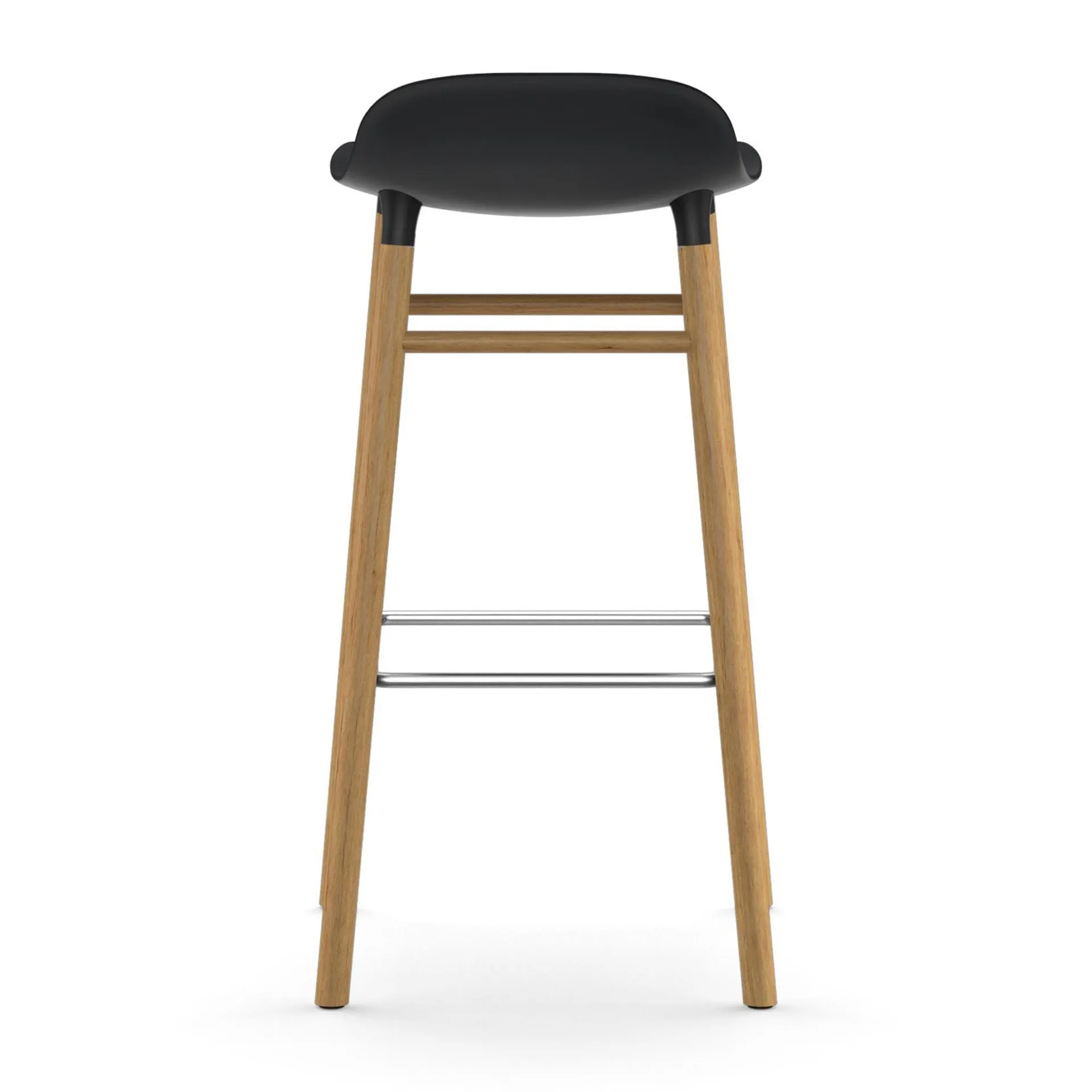 Form Chair barstol egeben, sort Normann Copenhagen