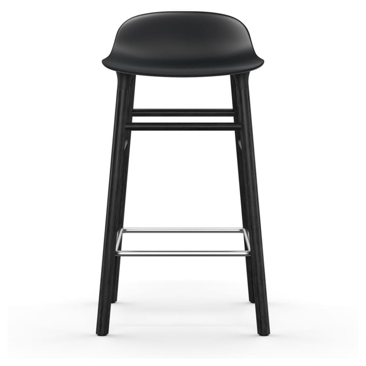 Form Chair barstol lakerede egetræsben 65 cm - sort - Normann Copenhagen