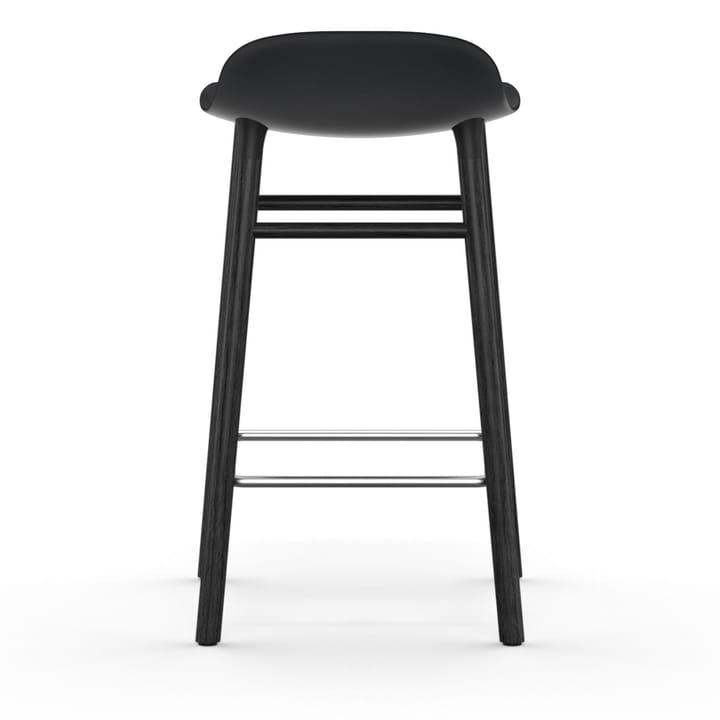 Form Chair barstol lakerede egetræsben 65 cm - sort - Normann Copenhagen