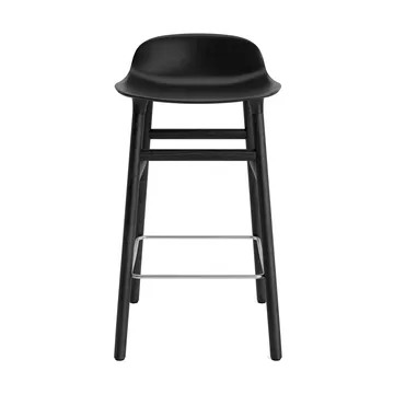 Form Chair barstol lakerede egetræsben 65 cm - sort - Normann Copenhagen