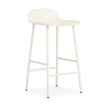 Form Chair barstol metalben - hvid - Normann Copenhagen