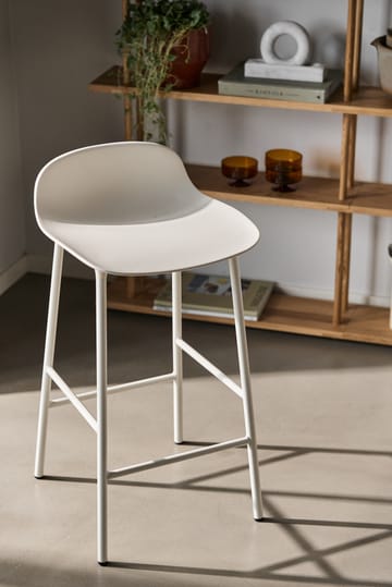 Form Chair barstol metalben - hvid - Normann Copenhagen