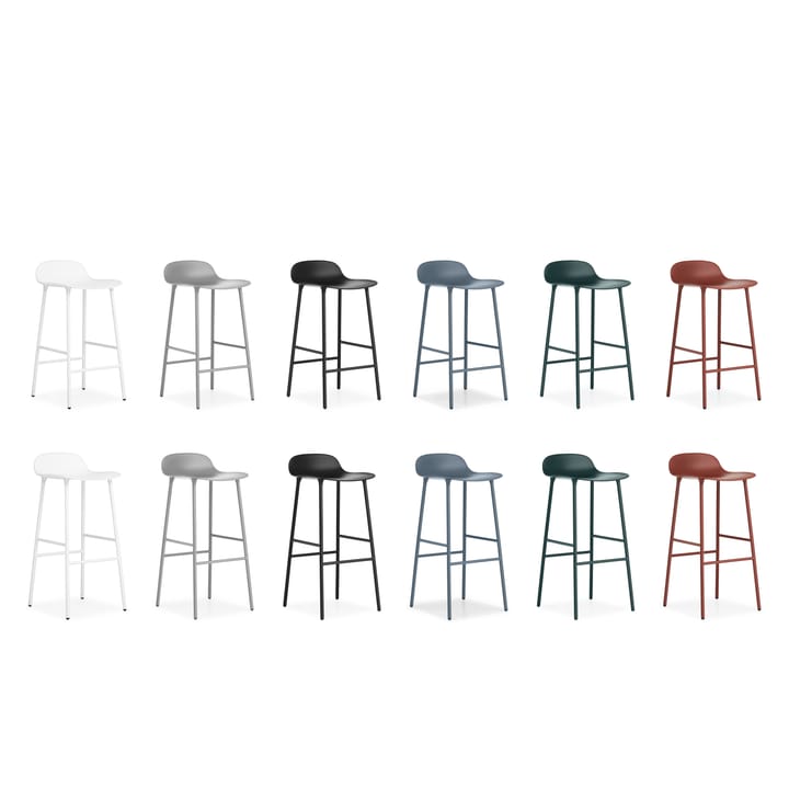 Form Chair barstol metalben, Sort Normann Copenhagen