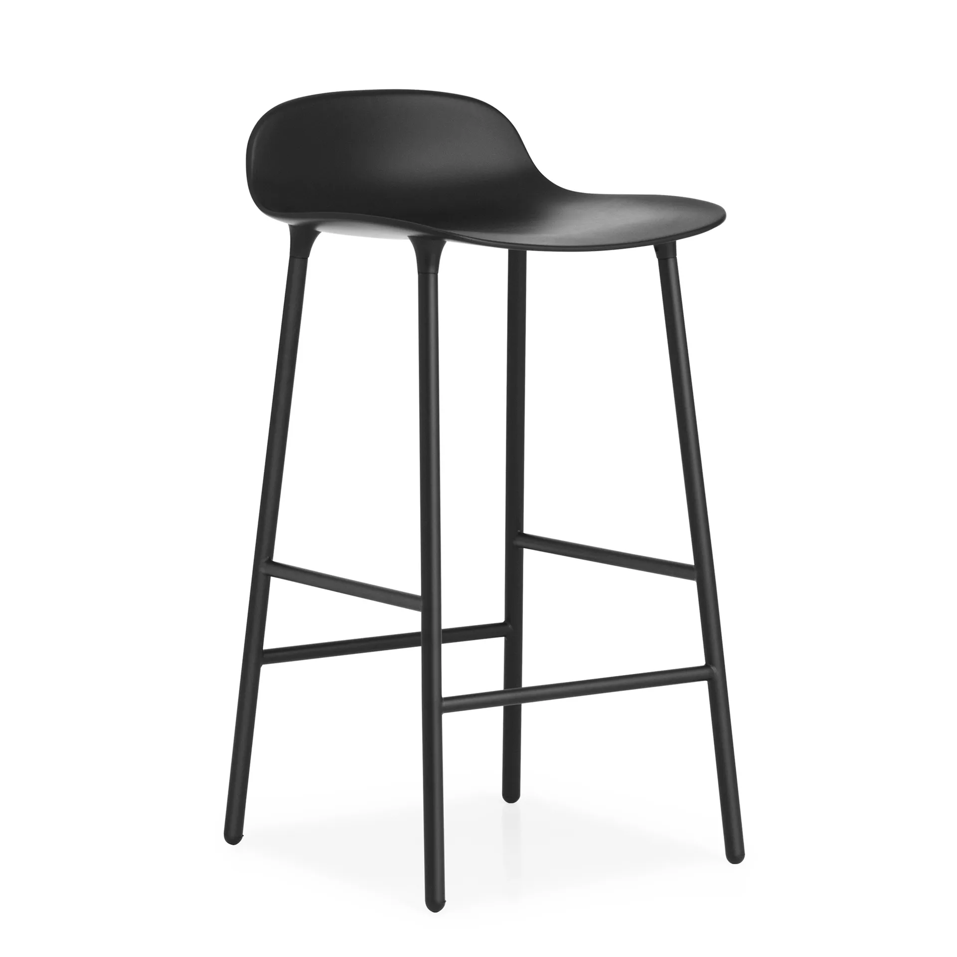 Form Chair barstol metalben, Sort Normann Copenhagen