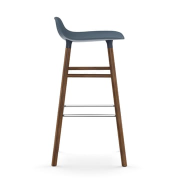 Form Chair barstol valnøddeben - blå - Normann Copenhagen
