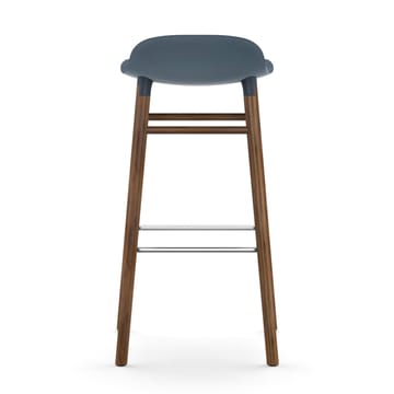 Form Chair barstol valnøddeben - blå - Normann Copenhagen