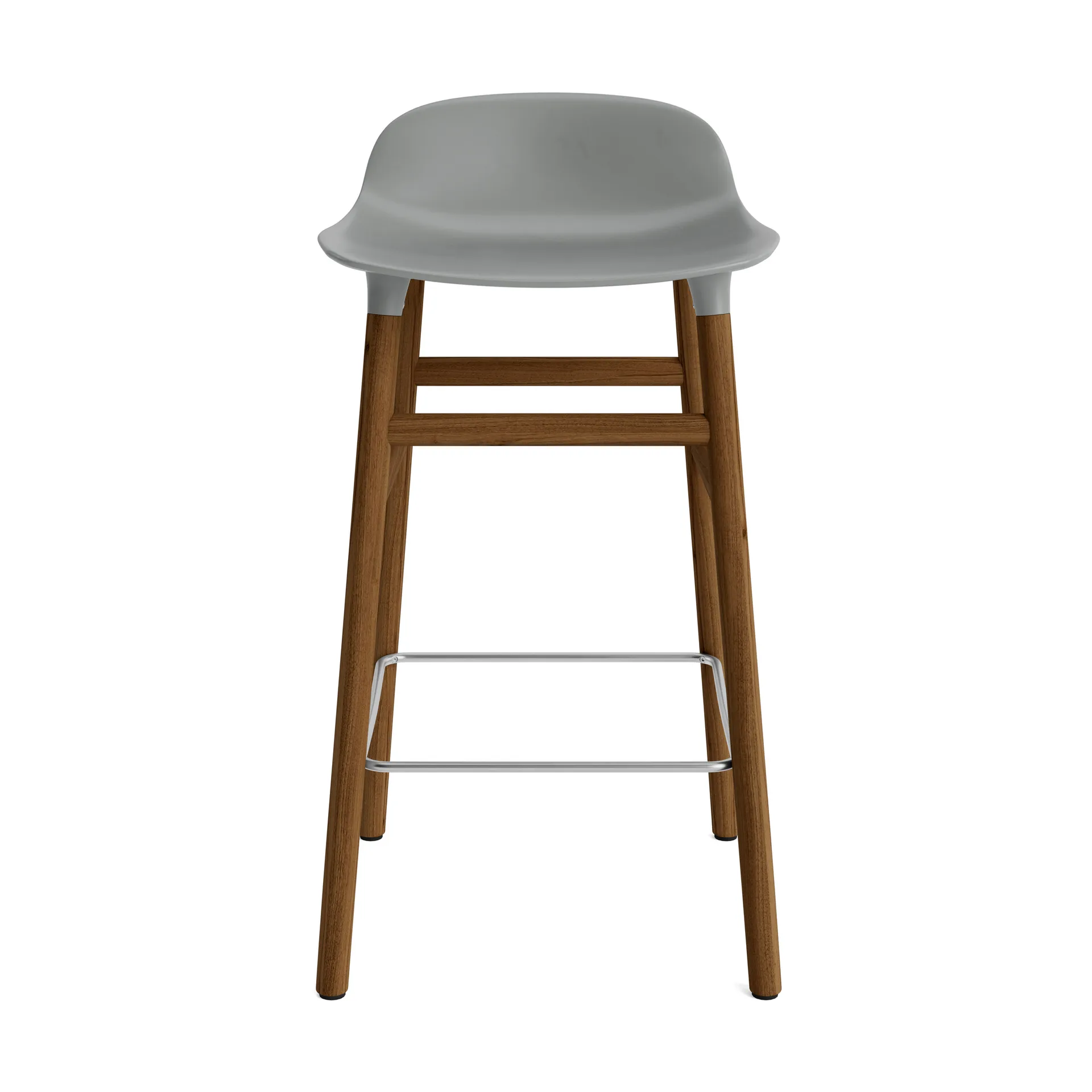 Form Chair barstol valnøddeben, grå Normann Copenhagen