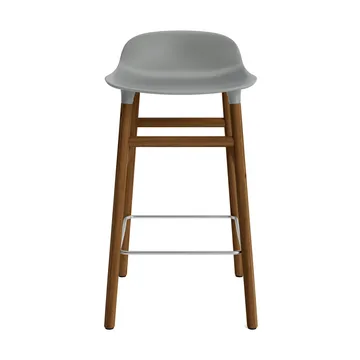 Form Chair barstol valnøddeben - grå - Normann Copenhagen