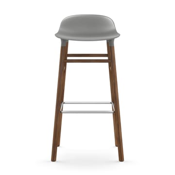 Form Chair barstol valnøddeben - grå - Normann Copenhagen