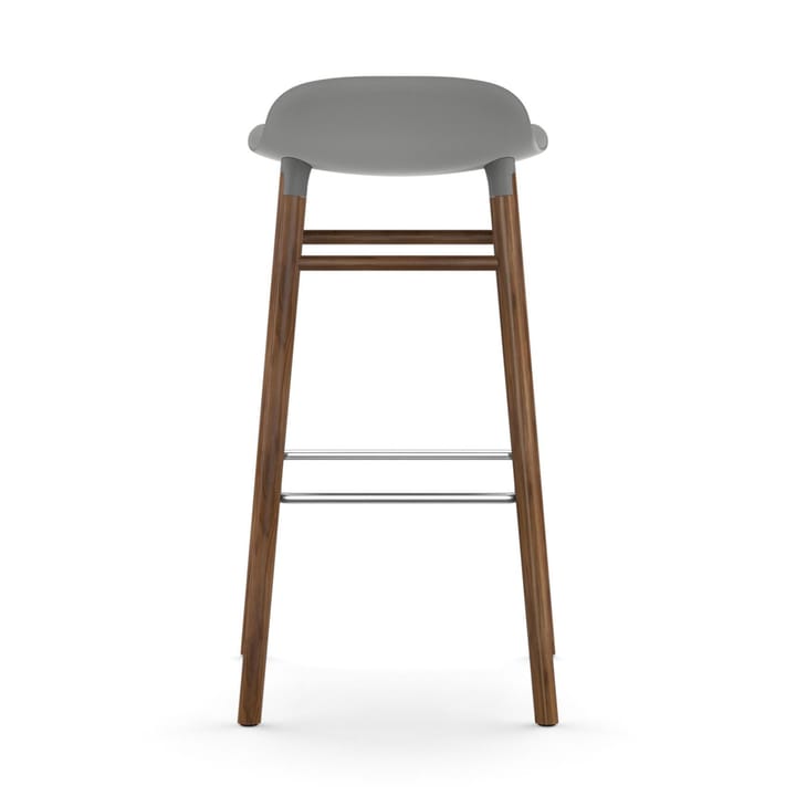 Form Chair barstol valnøddeben, grå Normann Copenhagen