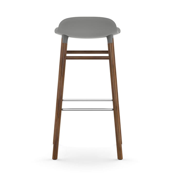 Form Chair barstol valnøddeben - grå - Normann Copenhagen