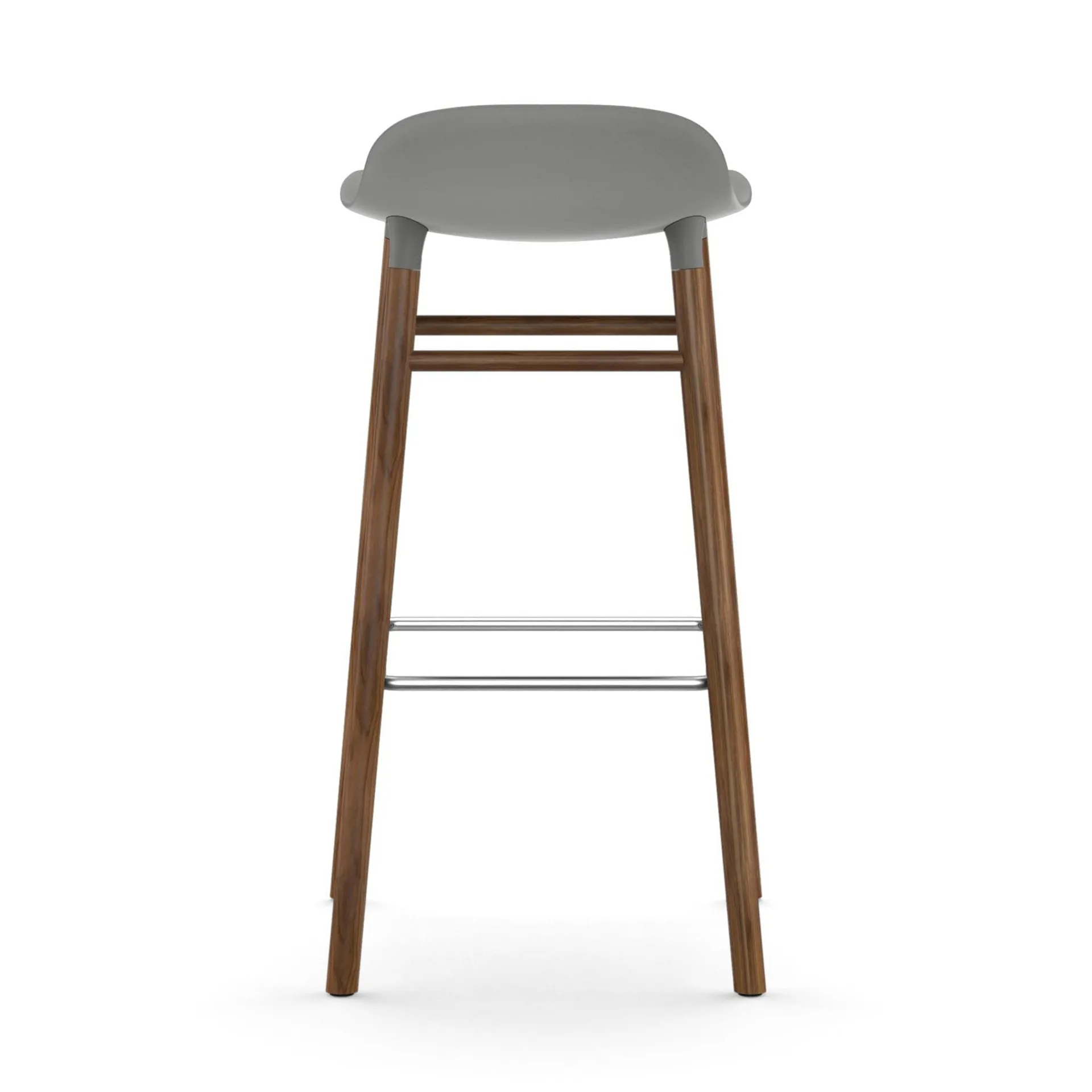 Form Chair barstol valnøddeben, grå Normann Copenhagen
