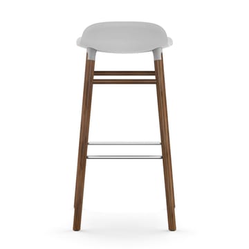 Form Chair barstol valnøddeben - hvid - Normann Copenhagen