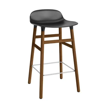 Form Chair barstol valnøddeben - sort - Normann Copenhagen