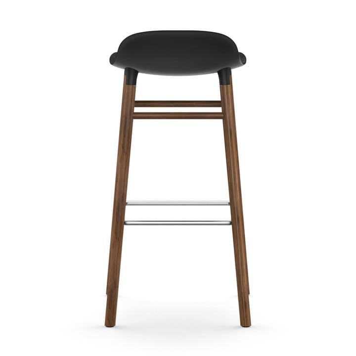 Form Chair barstol valnøddeben, sort Normann Copenhagen