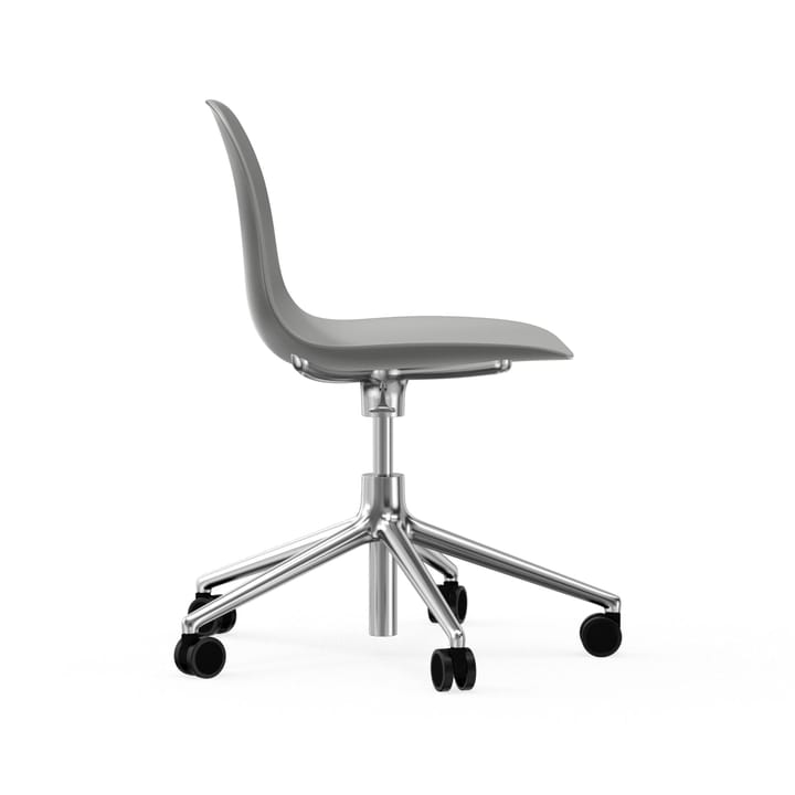 Form chair drejestol, 5W kontorstol, grå, aluminium, hjul Normann Copenhagen