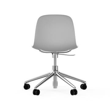 Form chair drejestol, 5W kontorstol - hvid, aluminium, hjul - Normann Copenhagen