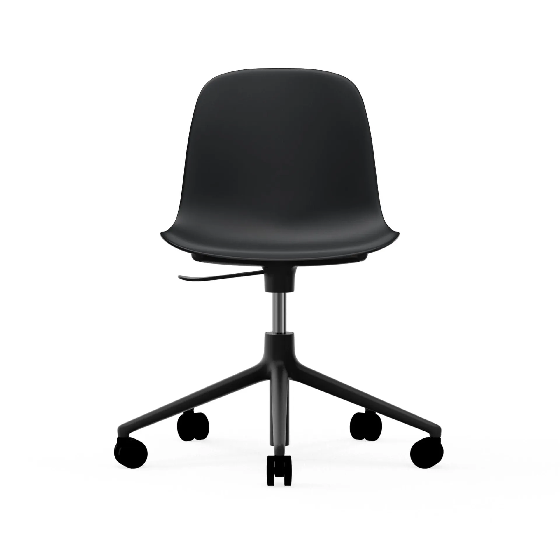 Form chair drejestol, 5W kontorstol, sort, aluminium, hjul Normann Copenhagen