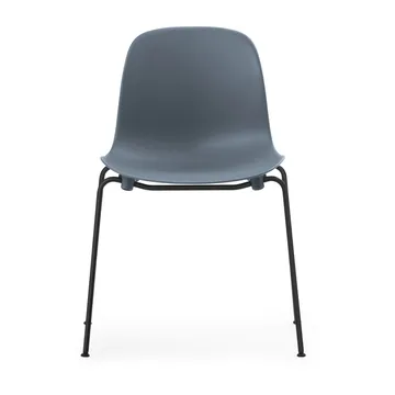 Form Chair stabelbar stol sorte ben 2-pak, blå - Normann Copenhagen