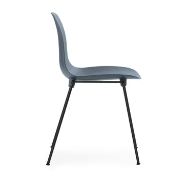 Form Chair stabelbar stol sorte ben 2-pak, blå - Normann Copenhagen