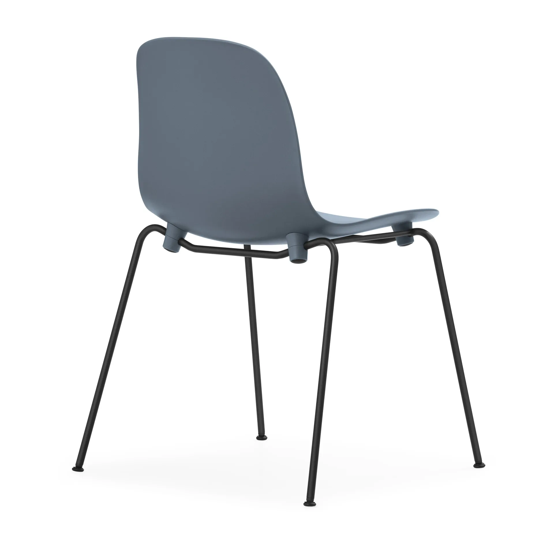 Form Chair stabelbar stol sorte ben 2-pak, blå Normann Copenhagen