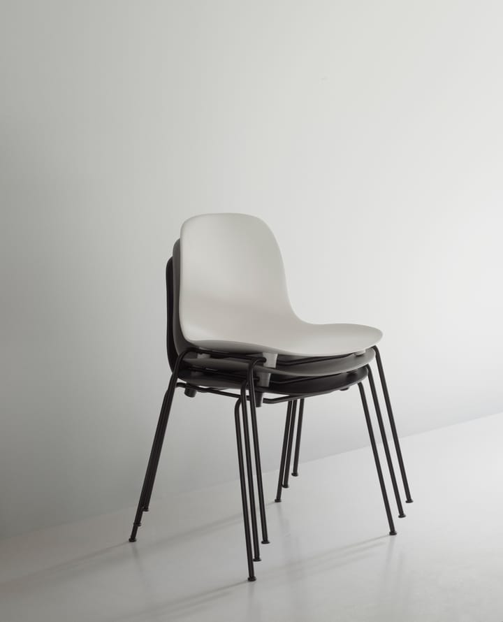 Form Chair stabelbar stol sorte ben 2-pak, grå - undefined - Normann Copenhagen