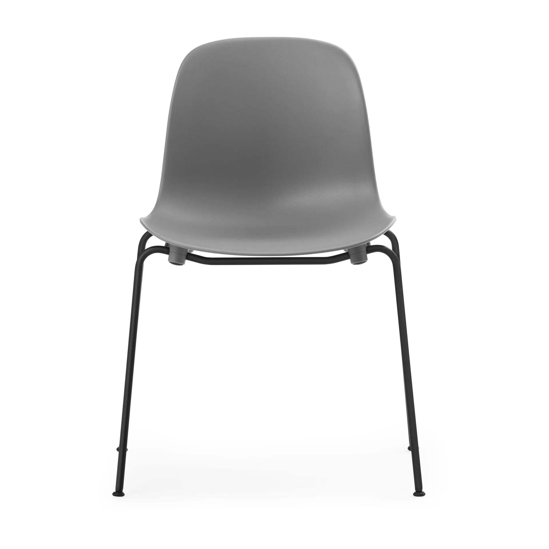 Form Chair stabelbar stol sorte ben 2-pak, grå Normann Copenhagen