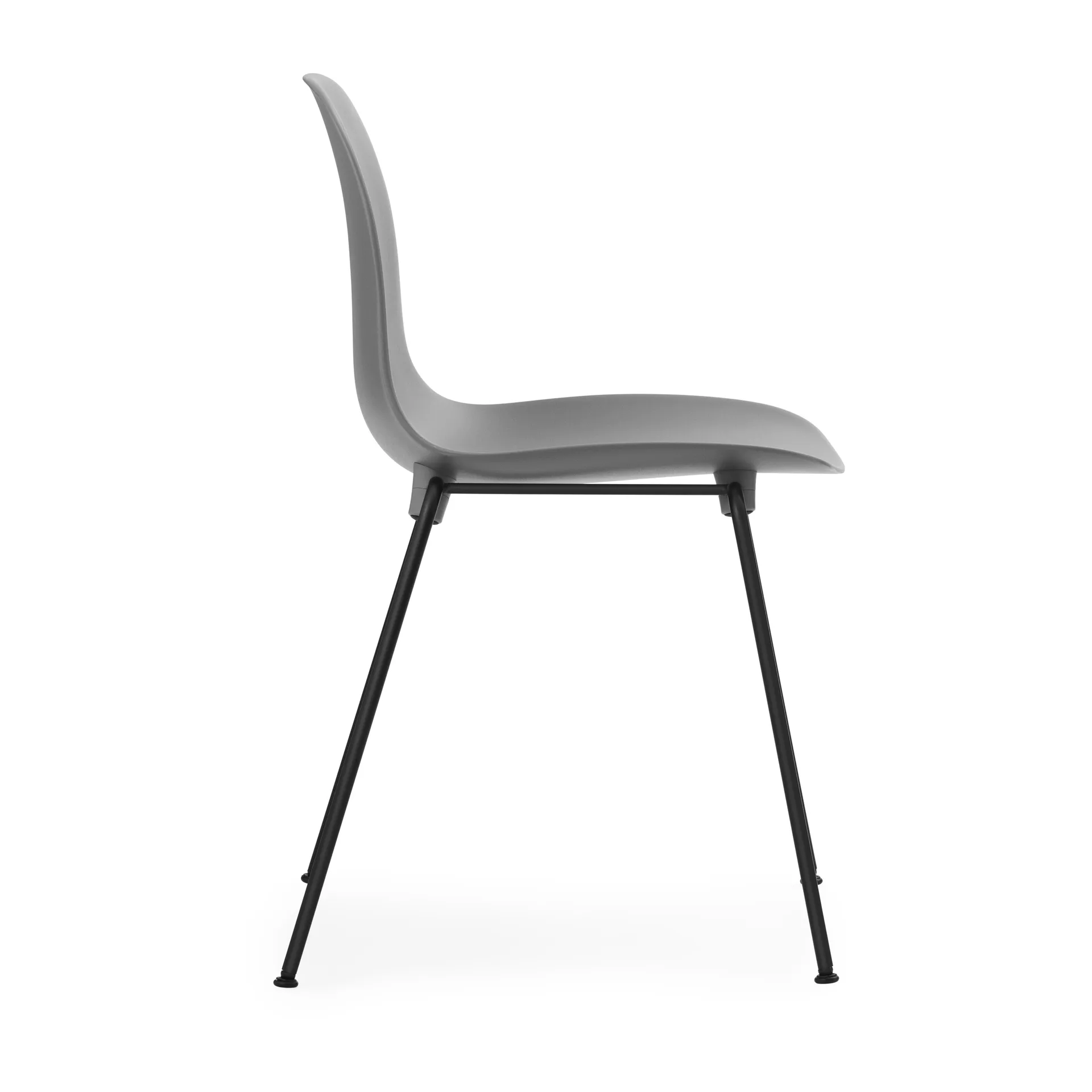 Form Chair stabelbar stol sorte ben 2-pak, grå Normann Copenhagen