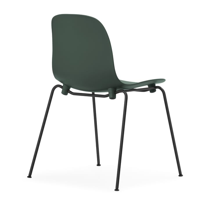 Form Chair stabelbar stol sorte ben 2-pak, grøn Normann Copenhagen