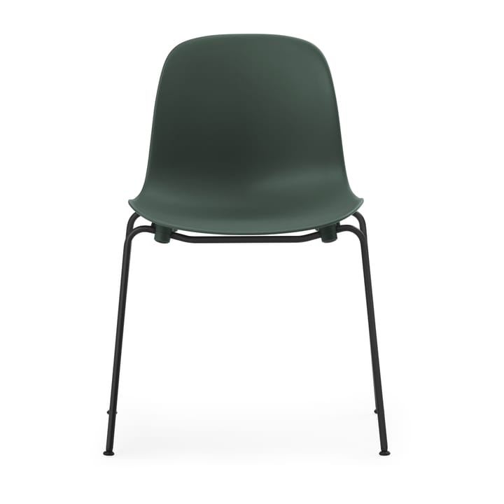 Form Chair stabelbar stol sorte ben 2-pak, grøn Normann Copenhagen