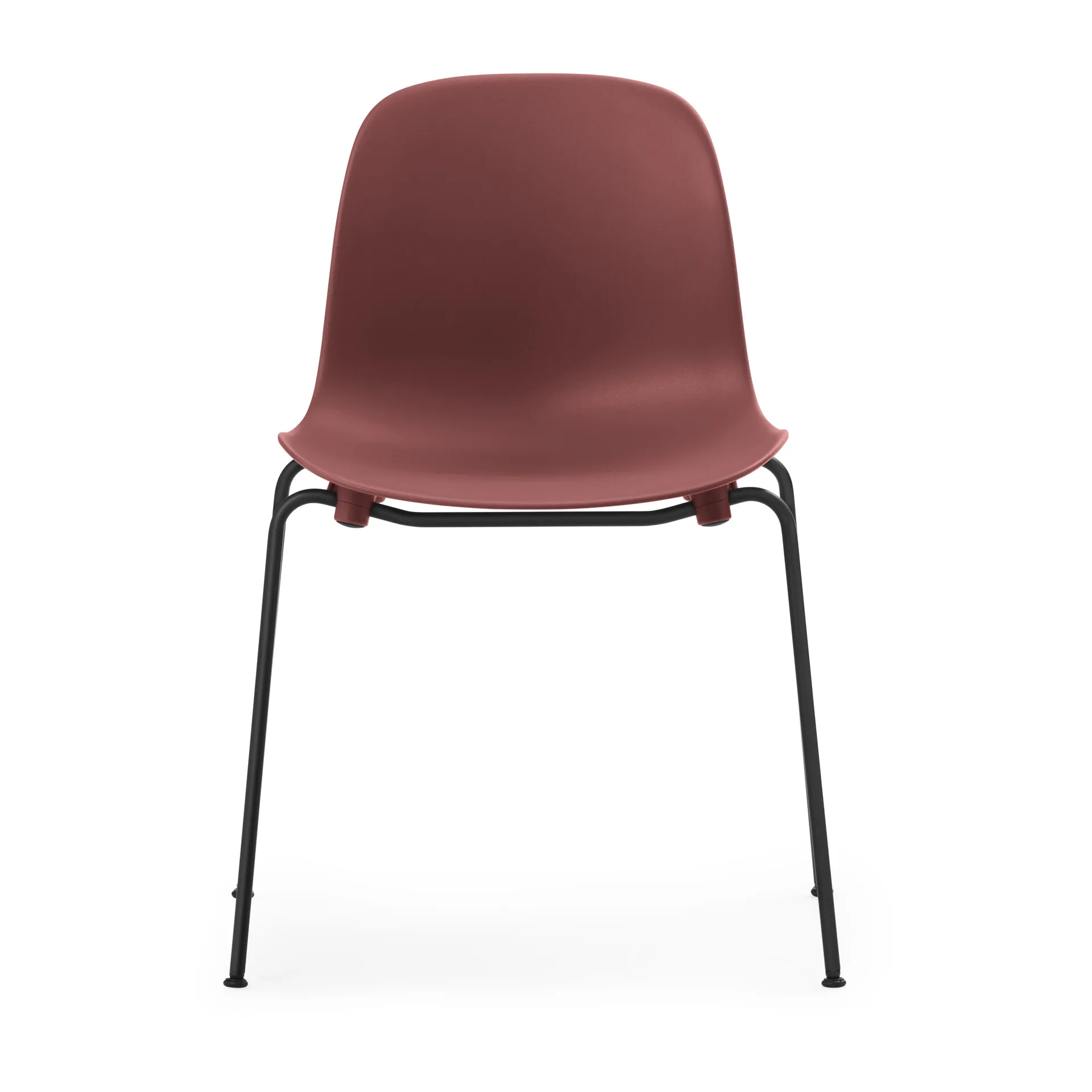 Form Chair stabelbar stol sorte ben 2-pak, rød,  Normann Copenhagen