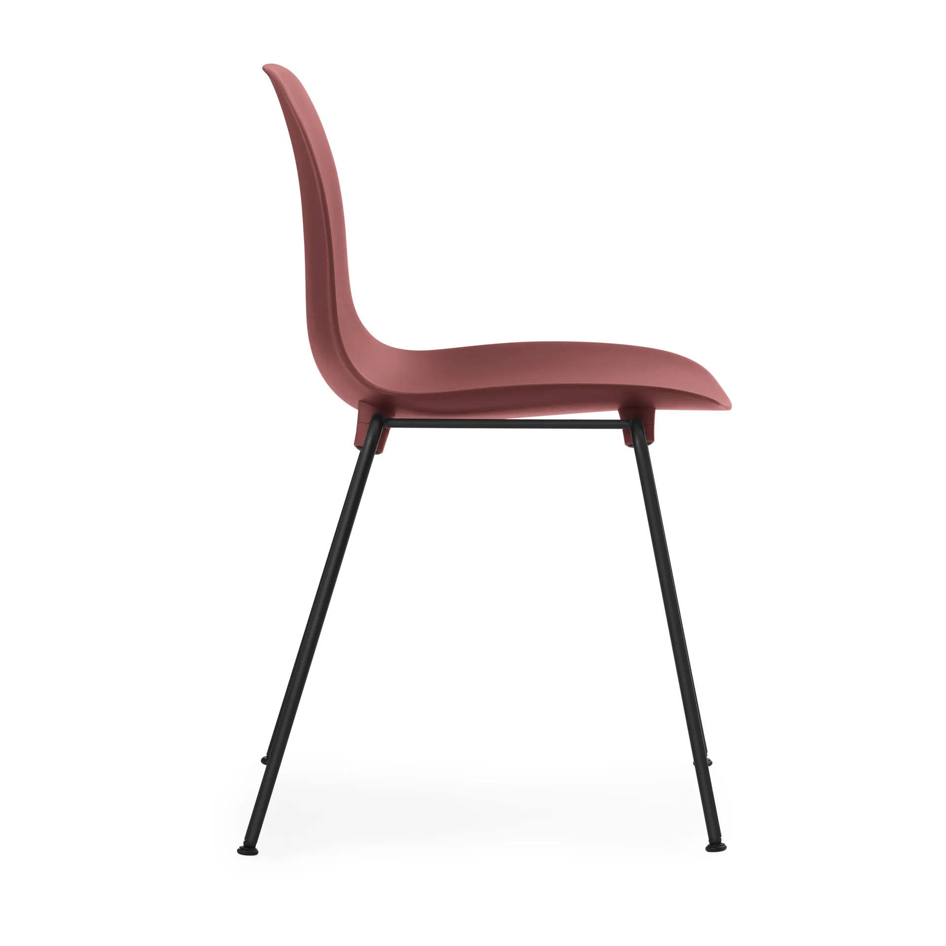 Form Chair stabelbar stol sorte ben 2-pak, rød,  Normann Copenhagen
