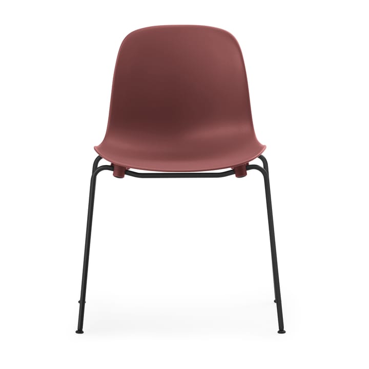 Form Chair stabelbar stol sorte ben 2-pak, rød Normann Copenhagen