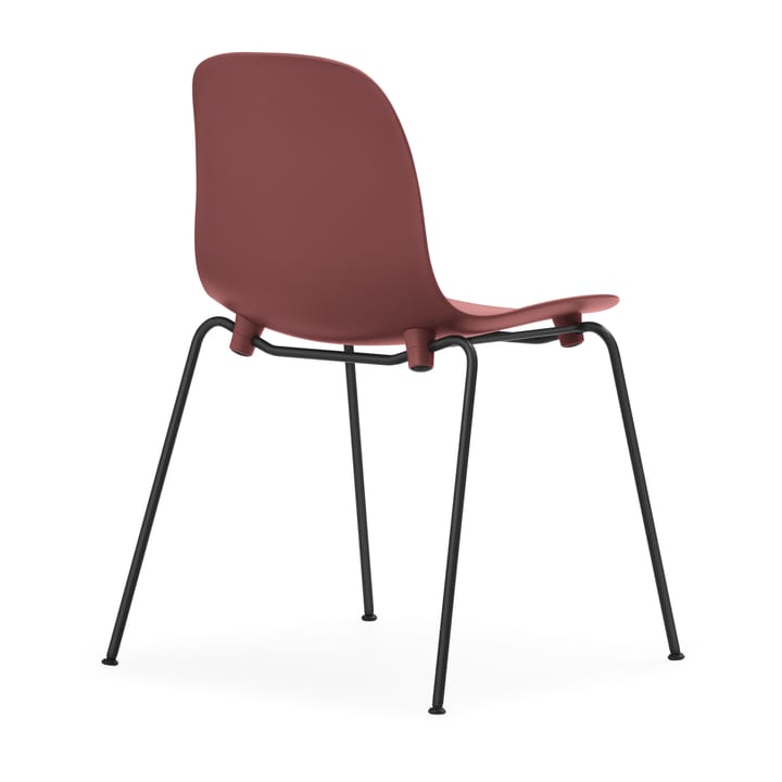 Form Chair stabelbar stol sorte ben 2-pak, rød Normann Copenhagen