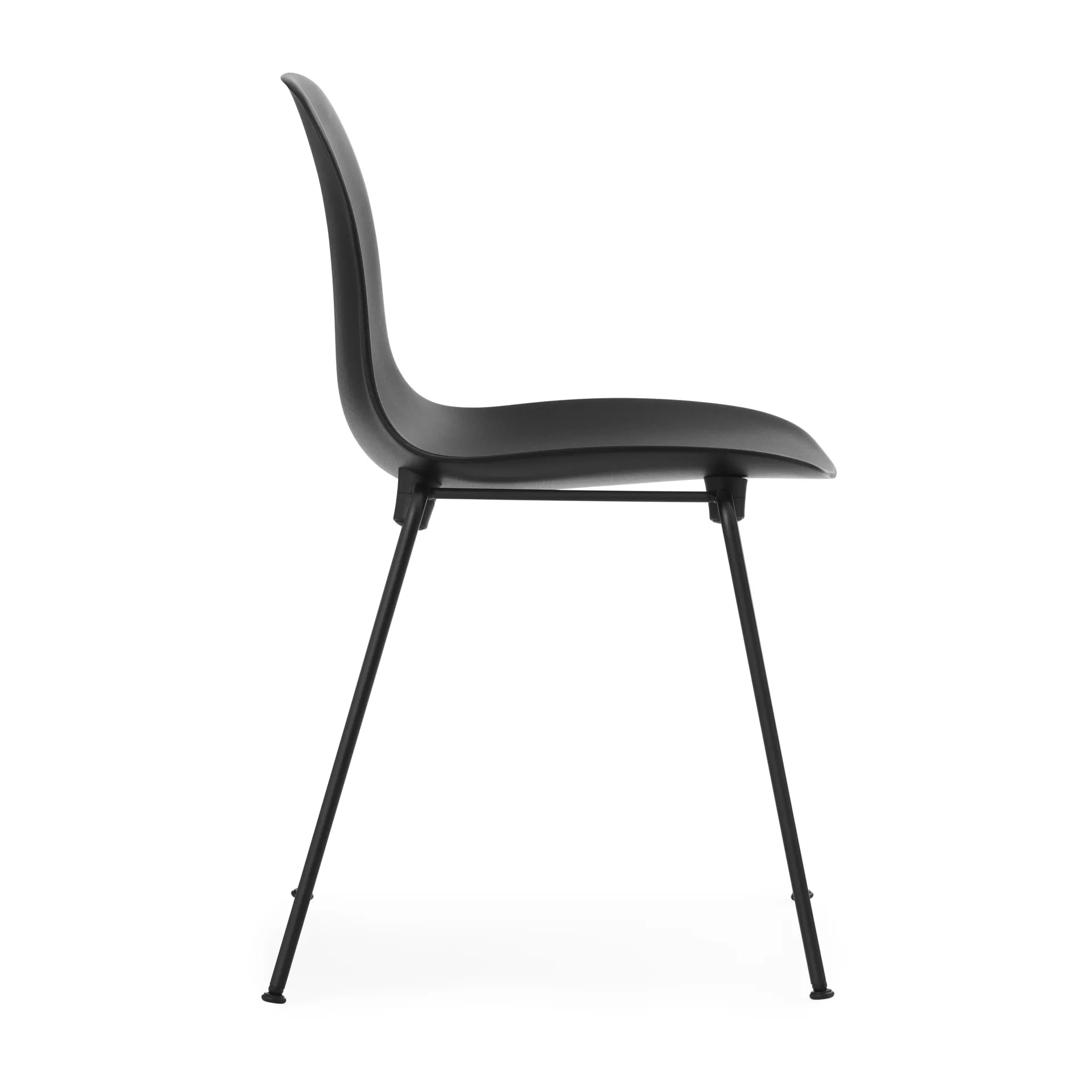 Form Chair stabelbar stol sorte ben 2-pak, sort,  Normann Copenhagen