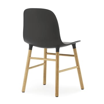 Form Chair stol egeben pakke med to styk 2-pak - sort-egetræ - Normann Copenhagen